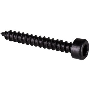 Main product image for M3.5 x 25mm Cap Head Wood Screws Black 100 Pcs. 081-304